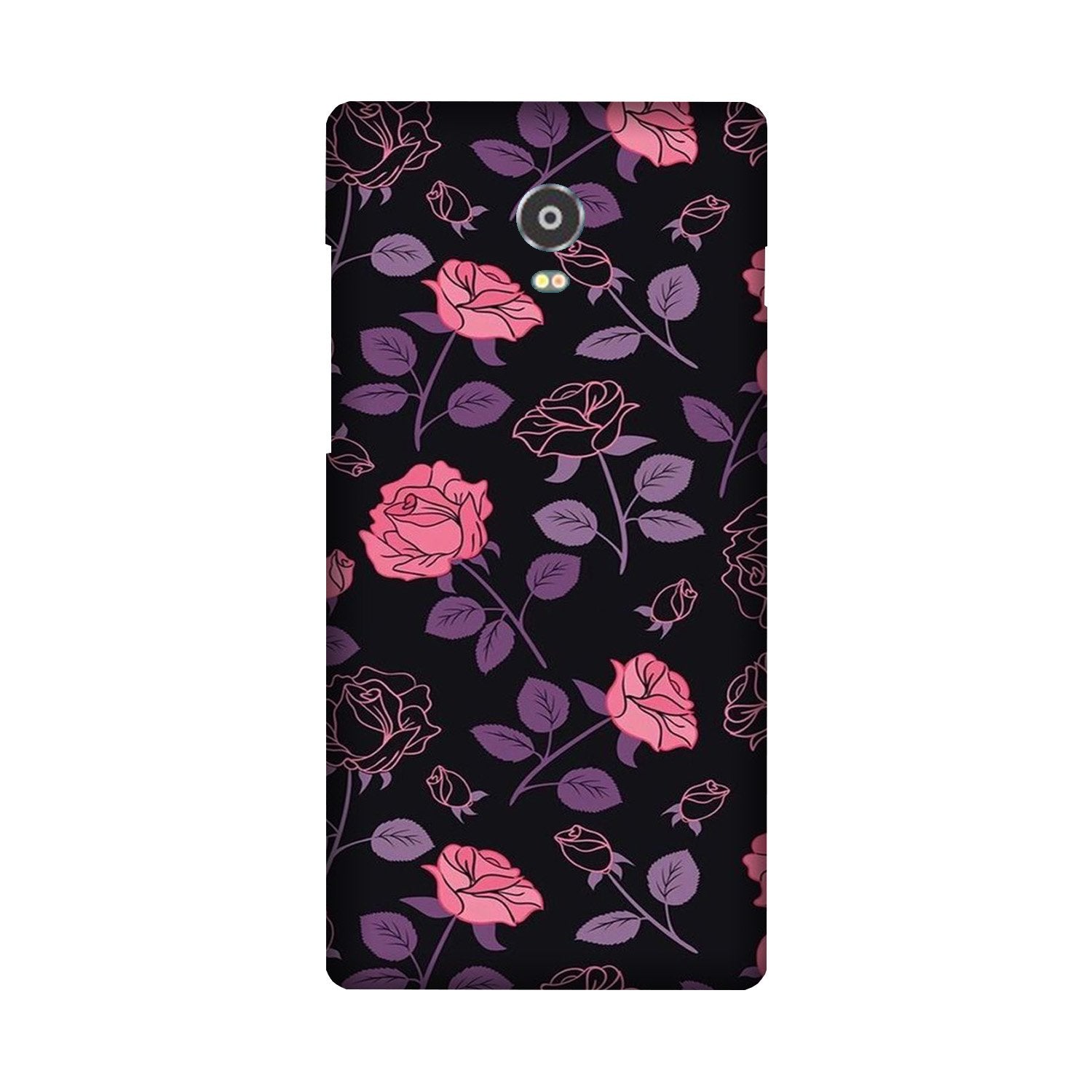 Rose Black Background Mobile Back Case for Lenovo Vibe P1 (Design - 27) Rose Black Background Case for Lenovo Vibe P1