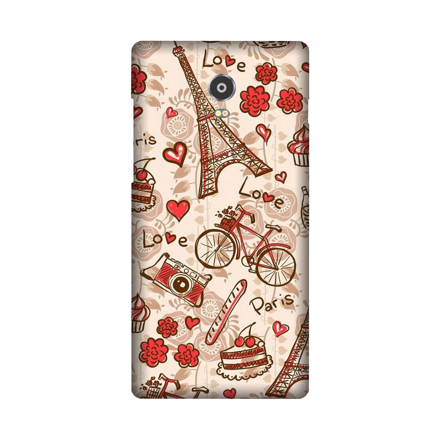 Love Paris Mobile Back Case for Lenovo Vibe P1 (Design - 103) Love Paris Case for Lenovo Vibe P1 (Design - 103)