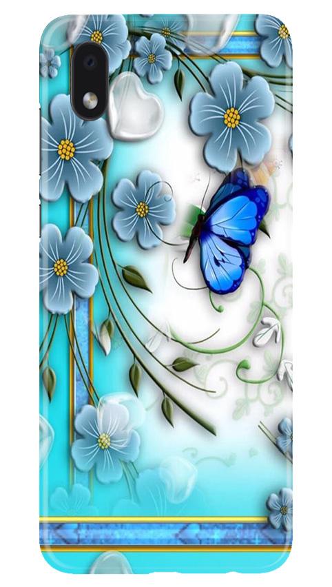 Blue Butterfly Mobile Back Case for Samsung Galaxy M01 Core (Design - 21) Blue Butterfly Case for Samsung Galaxy M01 Core