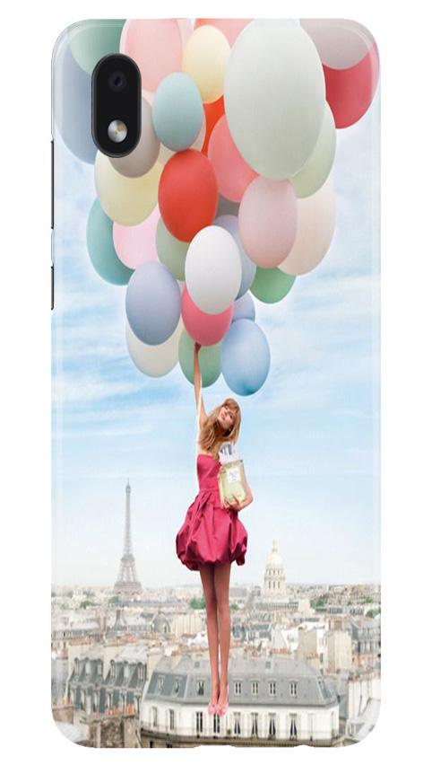 Girl with Baloon Mobile Back Case for Samsung Galaxy M01 Core (Design - 84) Girl with Baloon Case for Samsung Galaxy M01 Core