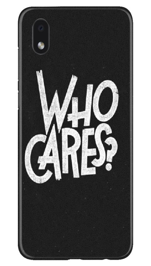Who Cares Mobile Back Case for Samsung Galaxy M01 Core (Design - 94) Who Cares Case for Samsung Galaxy M01 Core