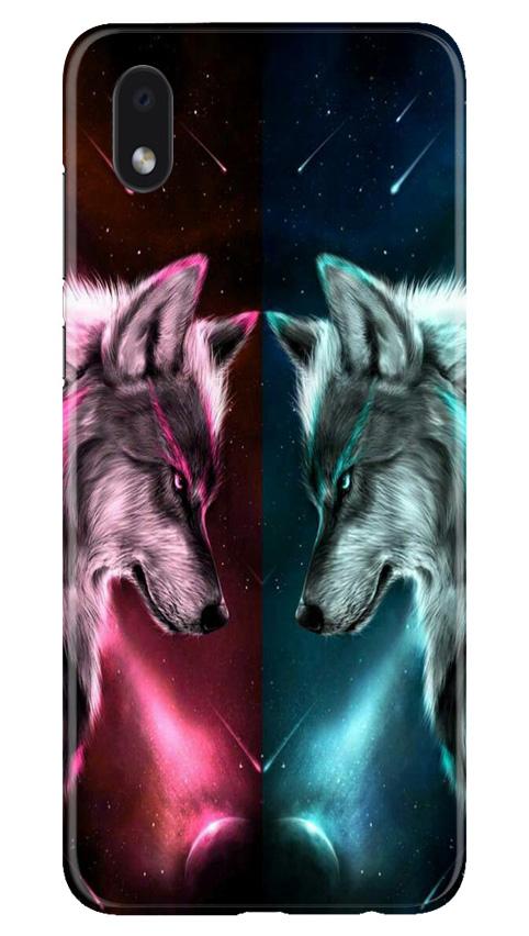 Wolf fight Mobile Back Case for Samsung Galaxy M01 Core (Design - 221) Wolf fight Case for Samsung Galaxy M01 Core (Design No. 221)