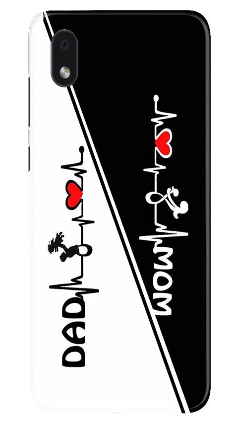 Love Mom Dad Mobile Back Case for Samsung Galaxy M01 Core (Design - 385)