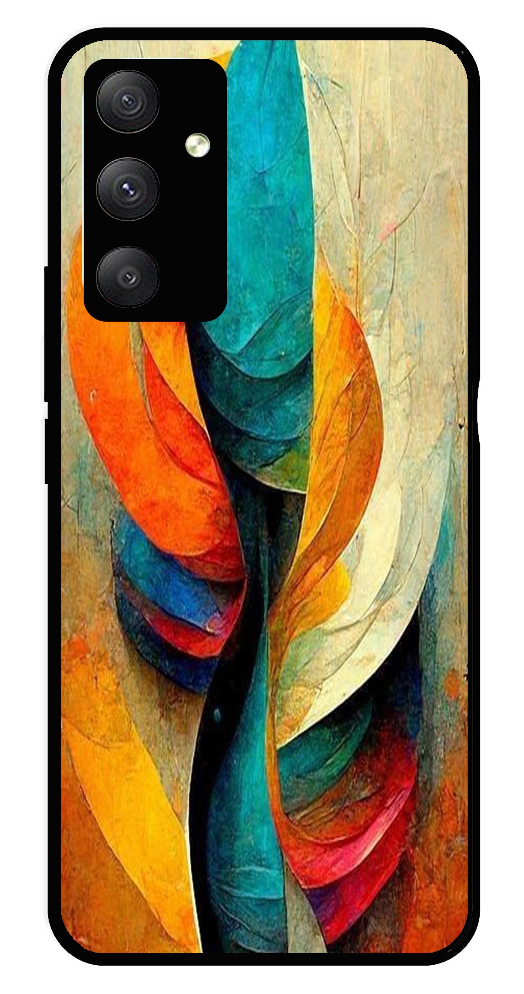 Modern Art Metal Mobile Case for Samsung Galaxy M13 4G Modern Art Metal Mobile Case for Samsung Galaxy M13 4G (Design No -11)