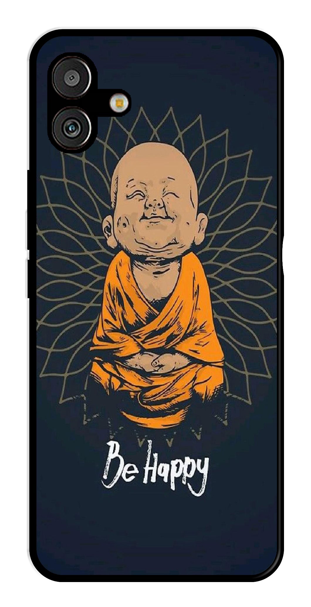 Be Happy Metal Mobile Case for Samsung Galaxy F14 5G Be Happy Metal Mobile Case for Samsung Galaxy F14 5G (Design No -27)