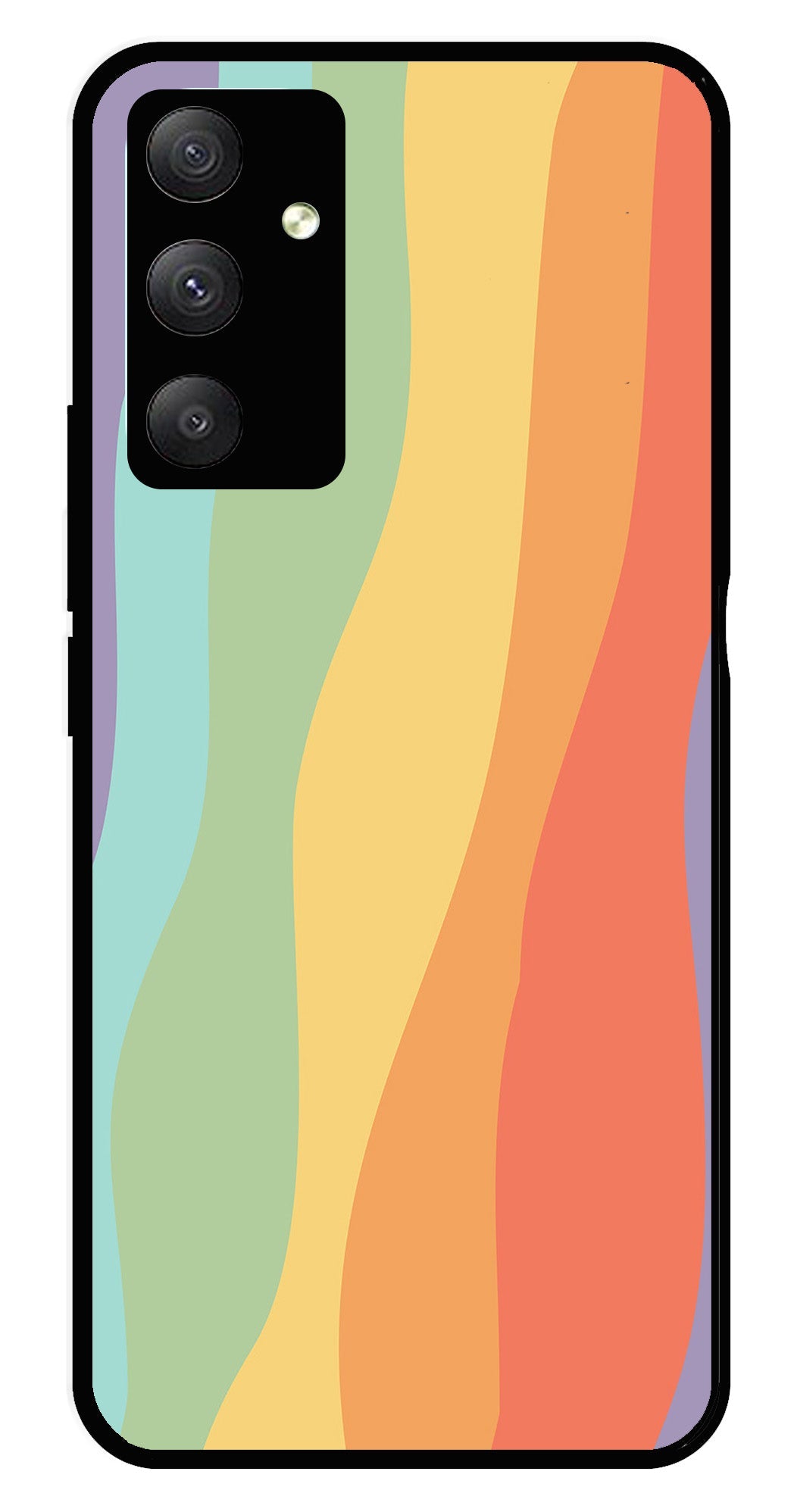 Muted Rainbow Metal Mobile Case for Samsung Galaxy M14 5G Muted Rainbow Metal Mobile Case for Samsung Galaxy M14 5G (Design No -02)