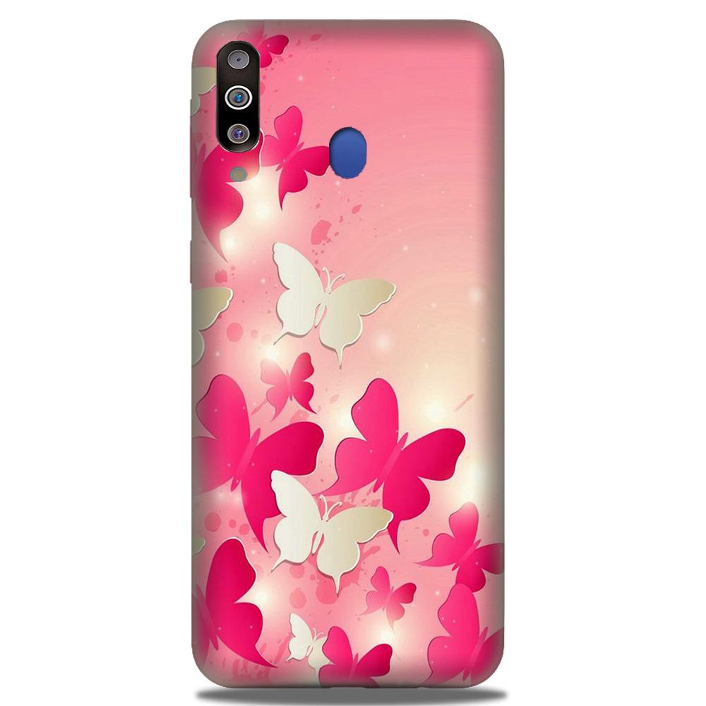 White Pick Butterflies Case for Samsung Galaxy A60 White Pick Butterflies Case for Samsung Galaxy A60