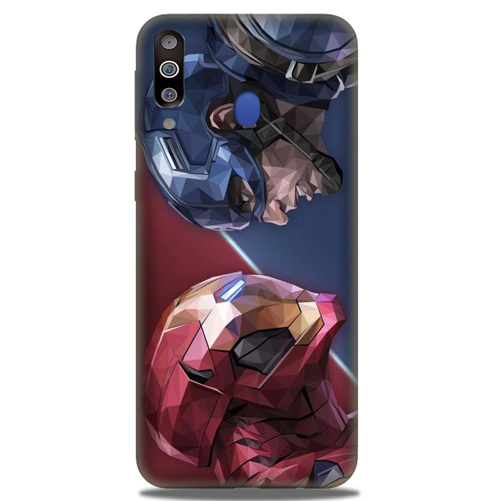 Ironman Captain America Mobile Back Case for Samsung Galaxy A20s (Design - 245) Ironman Captain America Case for Samsung Galaxy A20s (Design No. 245)