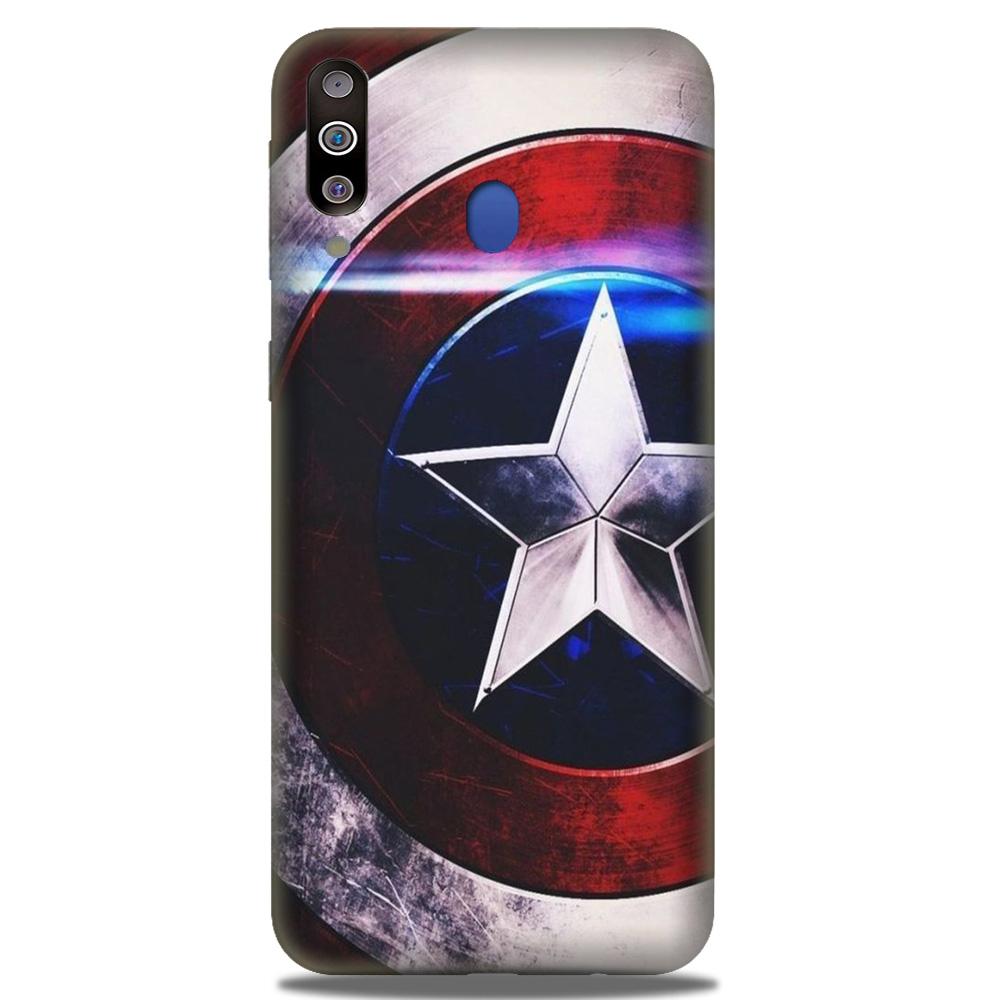 Captain America Shield Mobile Back Case for Samsung Galaxy A20s (Design - 250) Captain America Shield Case for Samsung Galaxy A20s (Design No. 250)