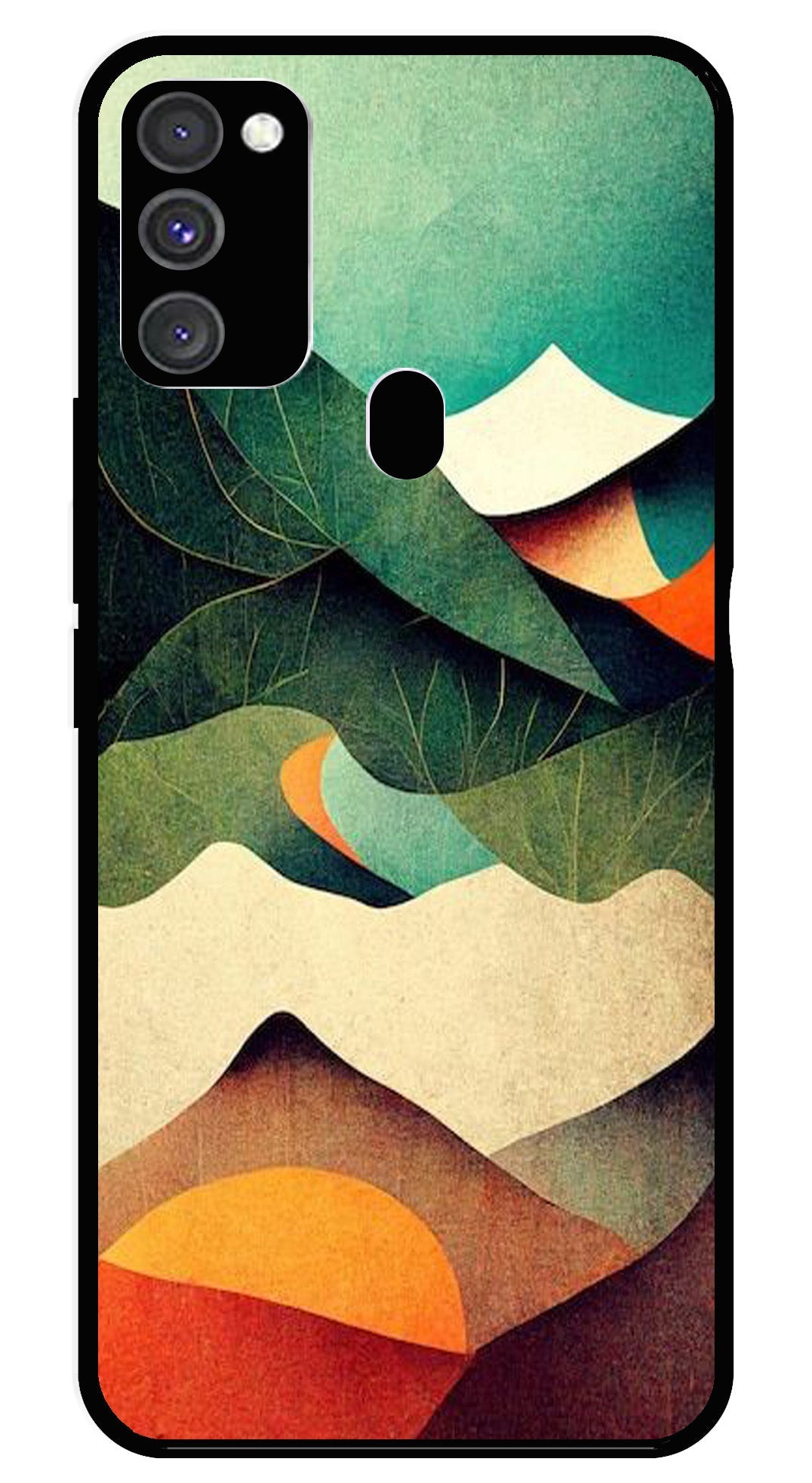 MultiColor Pattern Metal Mobile Case for Samsung Galaxy M21 MultiColor Pattern Metal Mobile Case for Samsung Galaxy M21 (Design No -43)