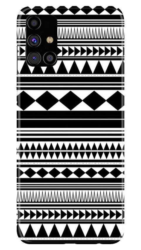 Black white Pattern Mobile Back Case for Samsung Galaxy M51 (Design - 5) Black white Pattern Case for Samsung Galaxy M51