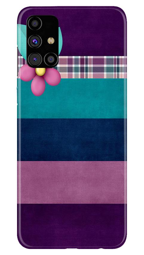 Purple Blue Mobile Back Case for Samsung Galaxy M51 (Design - 37) Purple Blue Case for Samsung Galaxy M51