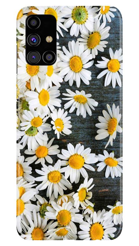 White flowers2 Mobile Back Case for Samsung Galaxy M31s (Design - 62) White flowers2 Case for Samsung Galaxy M31s