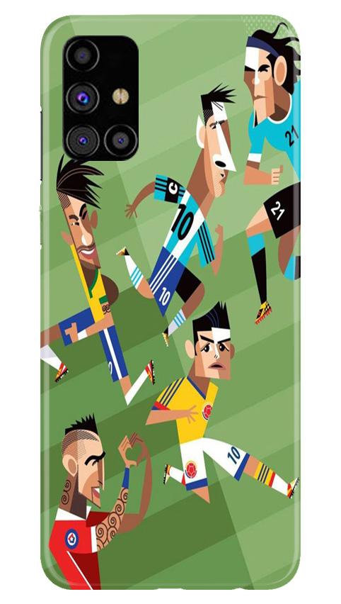 Football Mobile Back Case for Samsung Galaxy M51 (Design - 166) Football Case for Samsung Galaxy M51 (Design - 166)