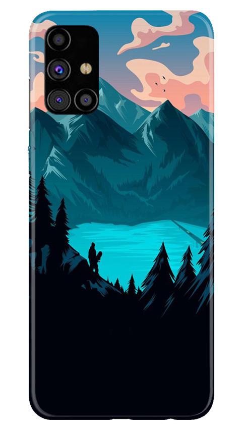 Mountains Mobile Back Case for Samsung Galaxy M31s (Design - 186) Mountains Case for Samsung Galaxy M31s (Design - 186)