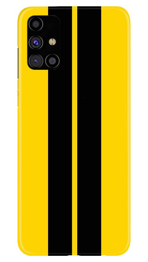 Black Yellow Pattern Mobile Back Case for Samsung Galaxy M31s (Design - 377) Black Yellow Pattern Mobile Back Case for Samsung Galaxy M31s (Design - 377)