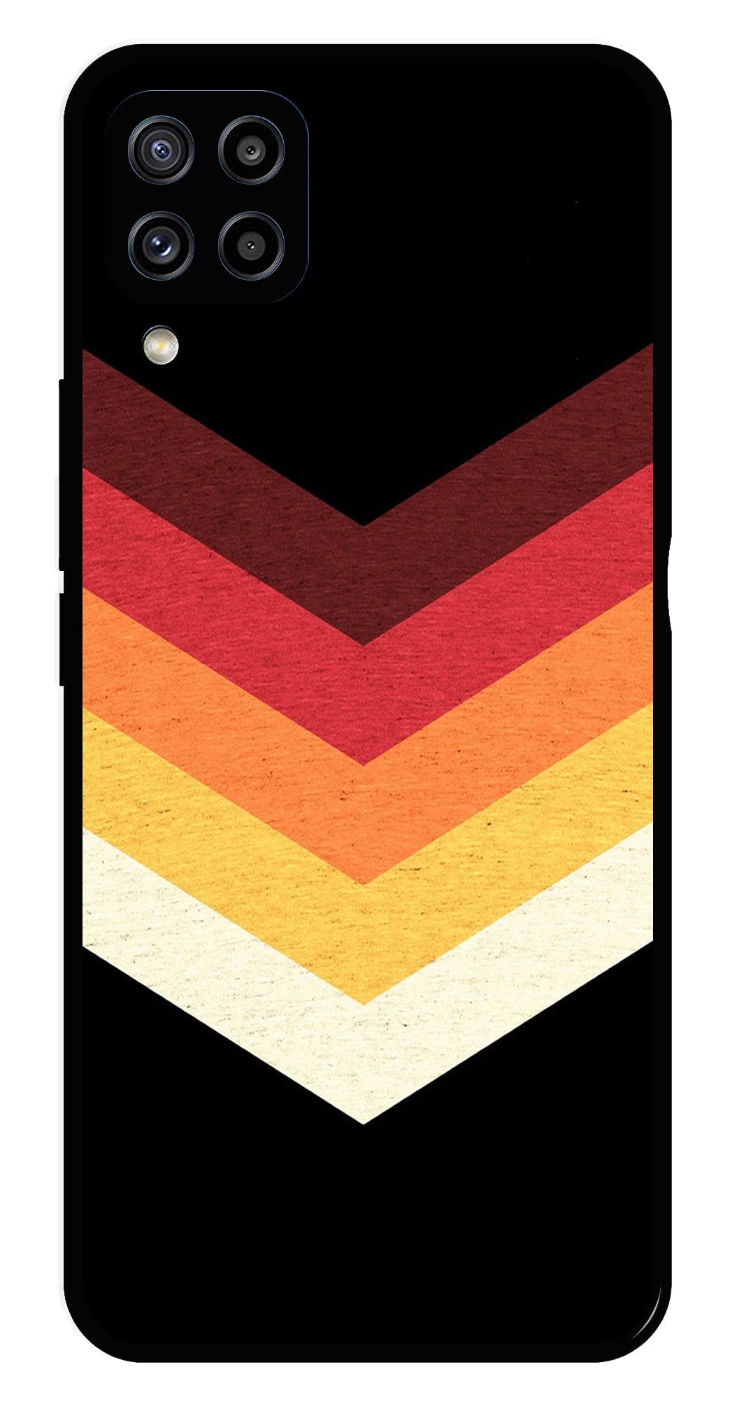 MultiColor Arrow Metal Mobile Case for Samsung Galaxy M32 4G MultiColor Arrow Metal Mobile Case for Samsung Galaxy M32 4G (Design No -04)