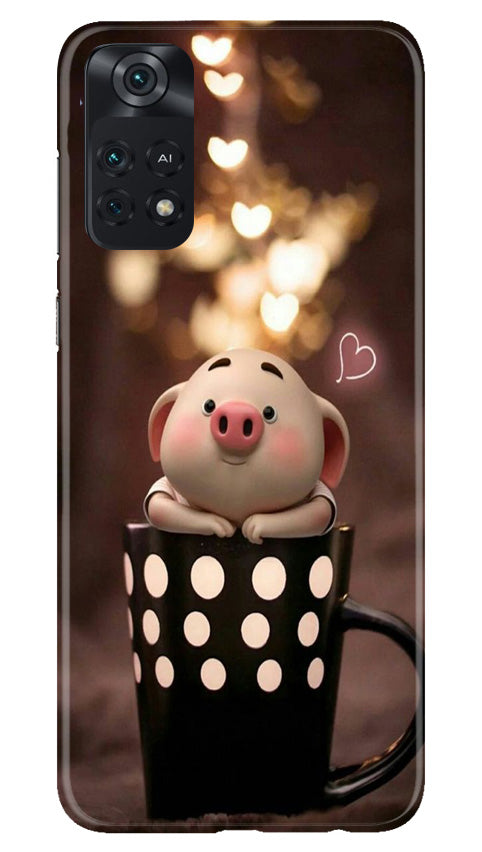 Cute Bunny Mobile Back Case for Poco M4 Pro 4G (Design - 182) Cute Bunny Case for Poco M4 Pro 4G (Design No. 182)