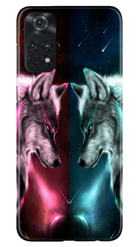 Wolf fight Mobile Back Case for Poco M4 Pro 4G (Design - 190) Wolf fight Case for Poco M4 Pro 4G (Design No. 190)