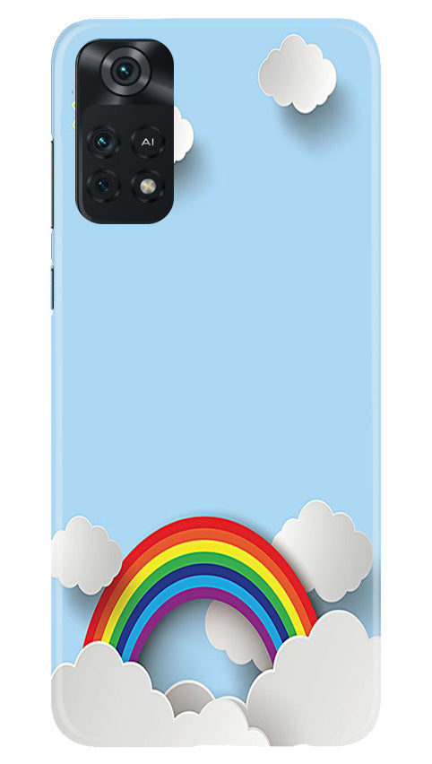 Rainbow Mobile Back Case for Poco M4 Pro 4G (Design - 194) Rainbow Case for Poco M4 Pro 4G (Design No. 194)