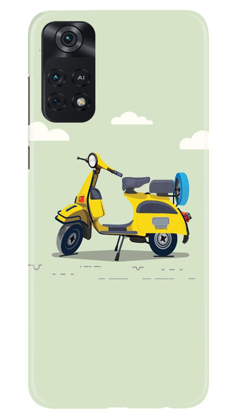 Vintage Scooter Mobile Back Case for Poco M4 Pro 4G (Design - 229) Vintage Scooter Case for Poco M4 Pro 4G (Design No. 229)