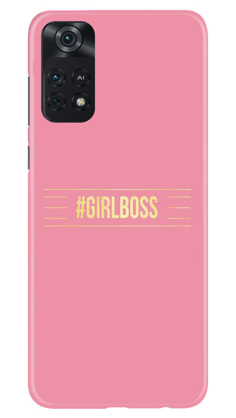 Girl Boss Pink Mobile Back Case for Poco M4 Pro 4G (Design - 232) Girl Boss Pink Case for Poco M4 Pro 4G (Design No. 232)