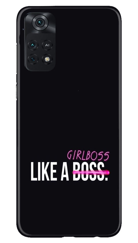 Like a Girl Boss Mobile Back Case for Poco M4 Pro 4G (Design - 234) Like a Girl Boss Case for Poco M4 Pro 4G (Design No. 234)