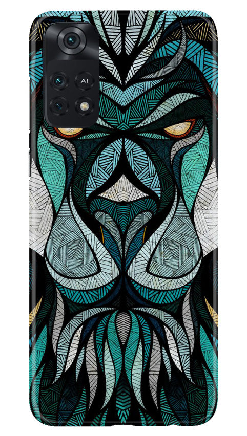 Lion Mobile Back Case for Poco M4 Pro 4G (Design - 97) Lion Case for Poco M4 Pro 4G