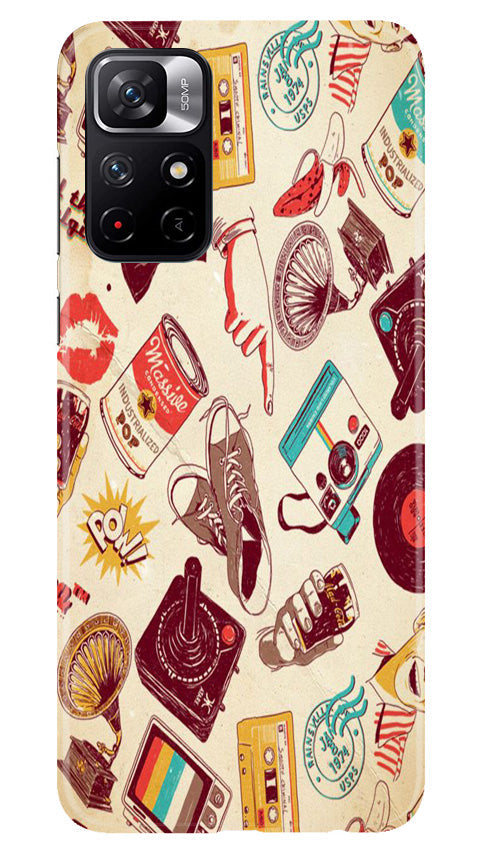 Vintage Mobile Back Case for Poco M4 Pro 5G (Design - 35) Vintage Case for Poco M4 Pro 5G