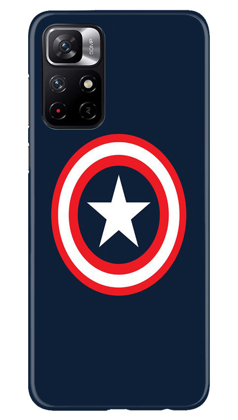 Captain America Mobile Back Case for Poco M4 Pro 5G (Design - 42) Captain America Case for Poco M4 Pro 5G