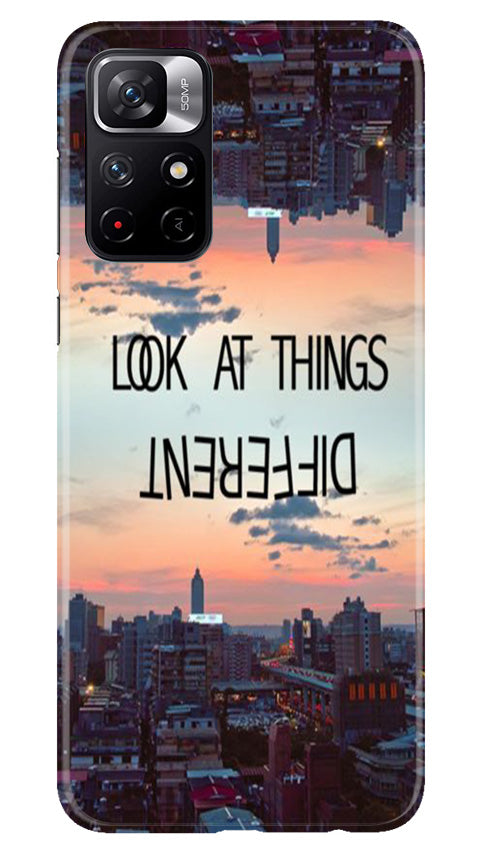 Look at things different Mobile Back Case for Poco M4 Pro 5G (Design - 99) Look at things different Case for Poco M4 Pro 5G