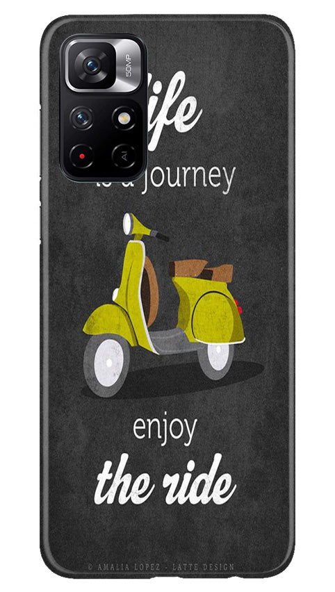 Vintage Scooter Mobile Back Case for Poco M4 Pro 5G (Design - 229) Vintage Scooter Case for Poco M4 Pro 5G (Design No. 229)
