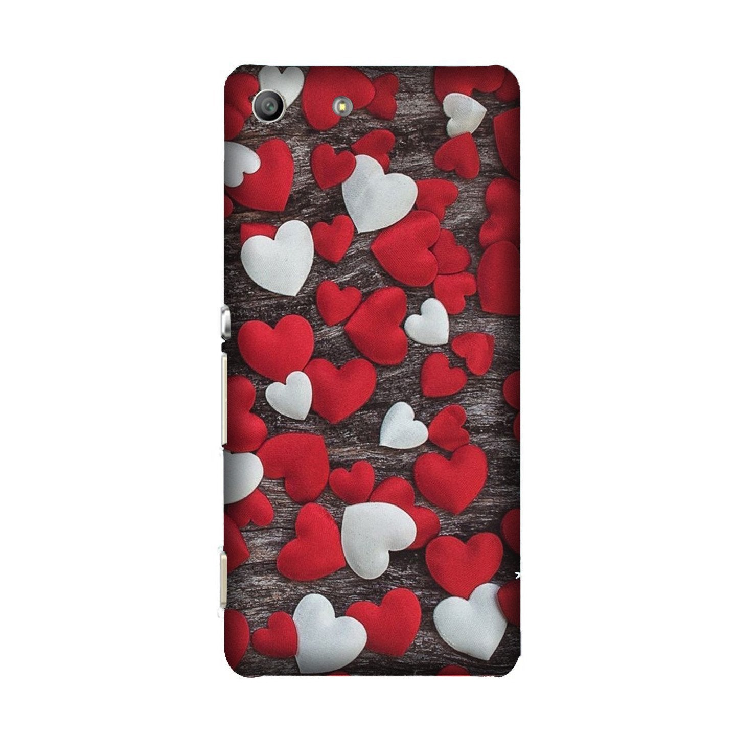 Red White Hearts Case for Sony M5 (Design - 105) Red White Hearts Case for Sony M5 (Design - 105)