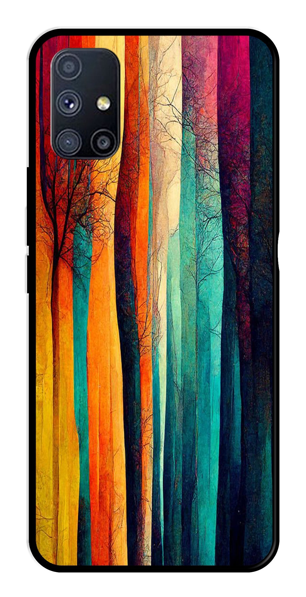 Modern Art Colorful Metal Mobile Case for Samsung Galaxy A51 Modern Art Colorful Metal Mobile Case for Samsung Galaxy A51 (Design No -47)