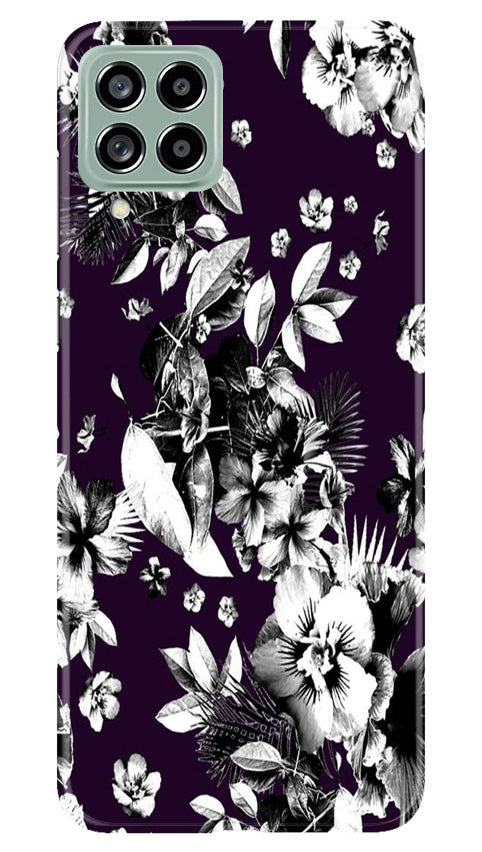 white flowers Mobile Back Case for Samsung Galaxy M53 5G (Design - 7) white flowers Case for Samsung Galaxy M53 5G