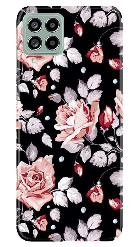 Pink rose Mobile Back Case for Samsung Galaxy M53 5G (Design - 12) Pink rose Case for Samsung Galaxy M53 5G