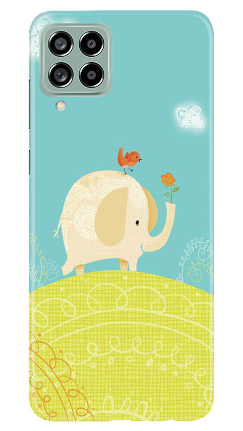 Elephant Painting Mobile Back Case for Samsung Galaxy M53 5G (Design - 46) Elephant Painting Case for Samsung Galaxy M53 5G