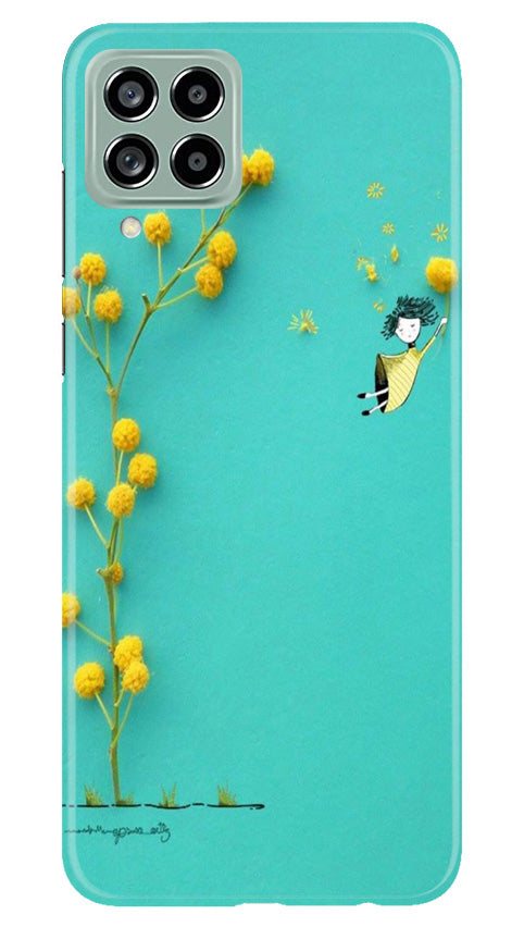 Flowers Girl Mobile Back Case for Samsung Galaxy M53 5G (Design - 185) Flowers Girl Case for Samsung Galaxy M53 5G (Design No. 185)