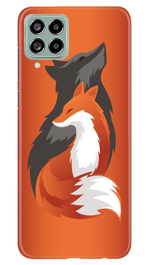Wolf Mobile Back Case for Samsung Galaxy M53 5G (Design - 193) Wolf Case for Samsung Galaxy M53 5G (Design No. 193)