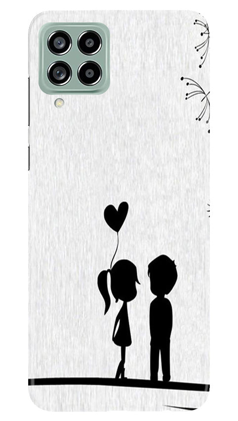 Cute Kid Couple Mobile Back Case for Samsung Galaxy M53 5G (Design - 252) Cute Kid Couple Case for Samsung Galaxy M53 5G (Design No. 252)