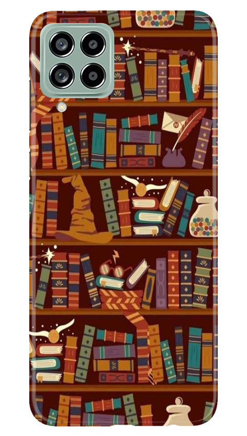 Book Shelf Mobile Back Case for Samsung Galaxy M53 5G (Design - 348)