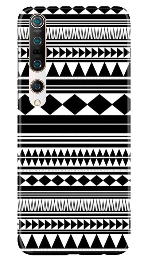 Black white Pattern Mobile Back Case for Xiaomi Mi 10 (Design - 5) Black white Pattern Case for Xiaomi Mi 10