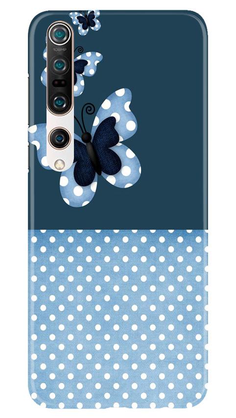 White dots Butterfly Mobile Back Case for Xiaomi Mi 10 (Design - 31) White dots Butterfly Case for Xiaomi Mi 10