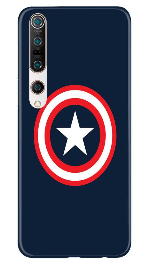 Captain America Mobile Back Case for Xiaomi Mi 10 (Design - 42) Captain America Case for Xiaomi Mi 10
