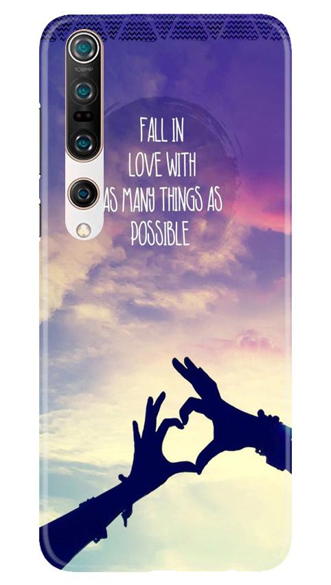 Fall in love Mobile Back Case for Xiaomi Mi 10 (Design - 50) Fall in love Case for Xiaomi Mi 10