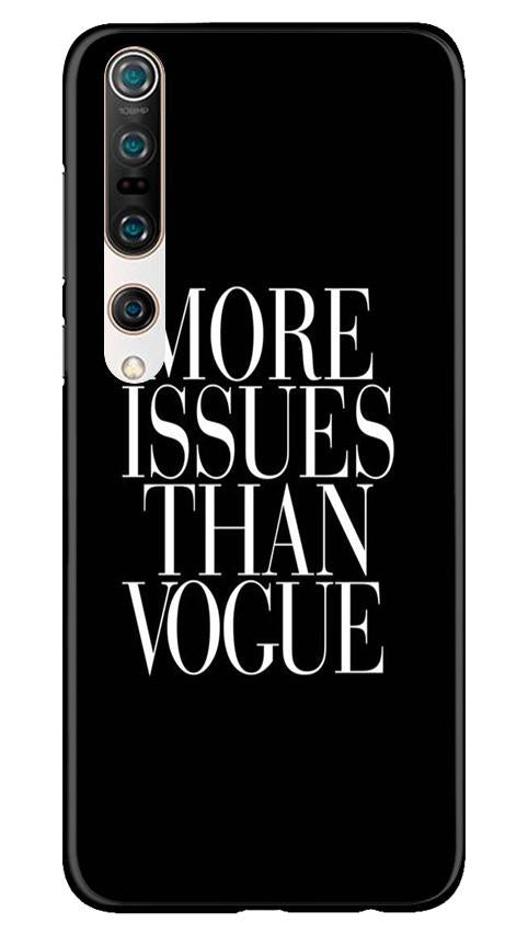 More Issues than Vague Mobile Back Case for Xiaomi Mi 10 (Design - 74) More Issues than Vague Case for Xiaomi Mi 10