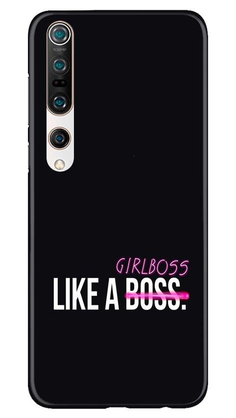 Like a Girl Boss Mobile Back Case for Xiaomi Mi 10 (Design - 265) Like a Girl Boss Case for Xiaomi Mi 10 (Design No. 265)