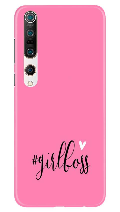 Girl Boss Pink Mobile Back Case for Xiaomi Mi 10 (Design - 269) Girl Boss Pink Case for Xiaomi Mi 10 (Design No. 269)