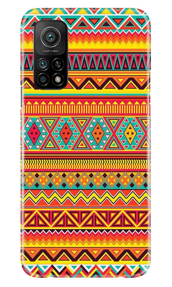 Zigzag line pattern Mobile Back Case for Mi 10T (Design - 4) Zigzag line pattern Case for Mi 10T