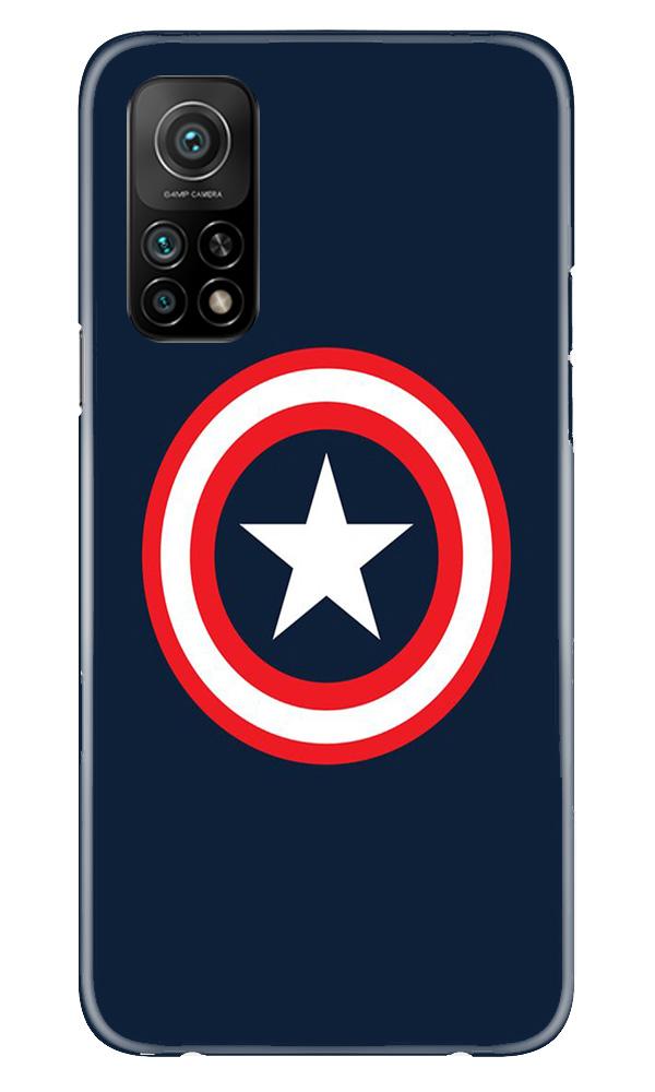 Captain America Mobile Back Case for Mi 10T (Design - 42) Captain America Case for Mi 10T